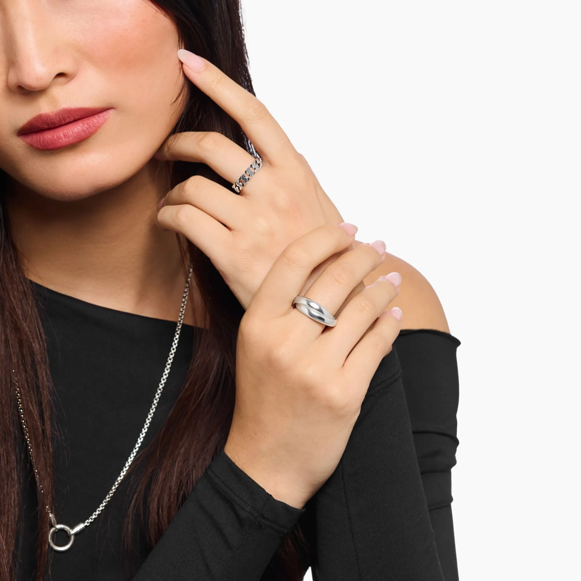 Thomas Sabo Womens Rings Ring with chain links