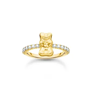 Thomas Sabo Womens Rings Ring with Gold HARIBO goldbear and zirconia