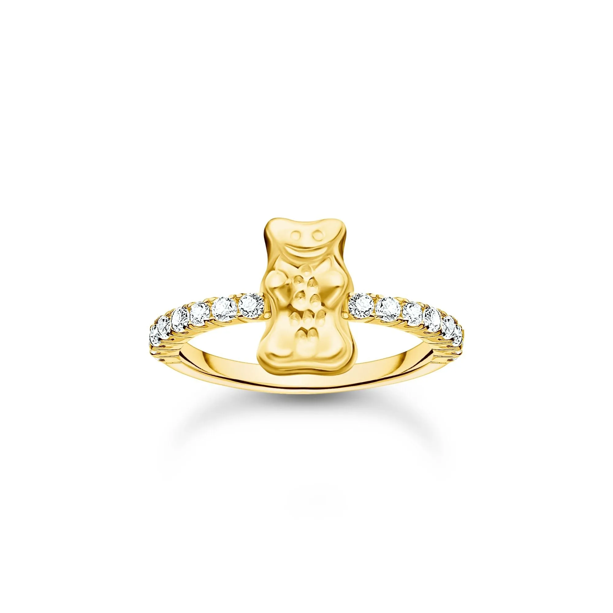 Thomas Sabo Womens Rings Ring with Gold HARIBO goldbear and zirconia