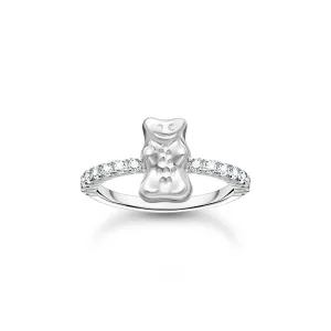 Thomas Sabo Womens Rings Ring with Silver HARIBO goldbear and zirconia