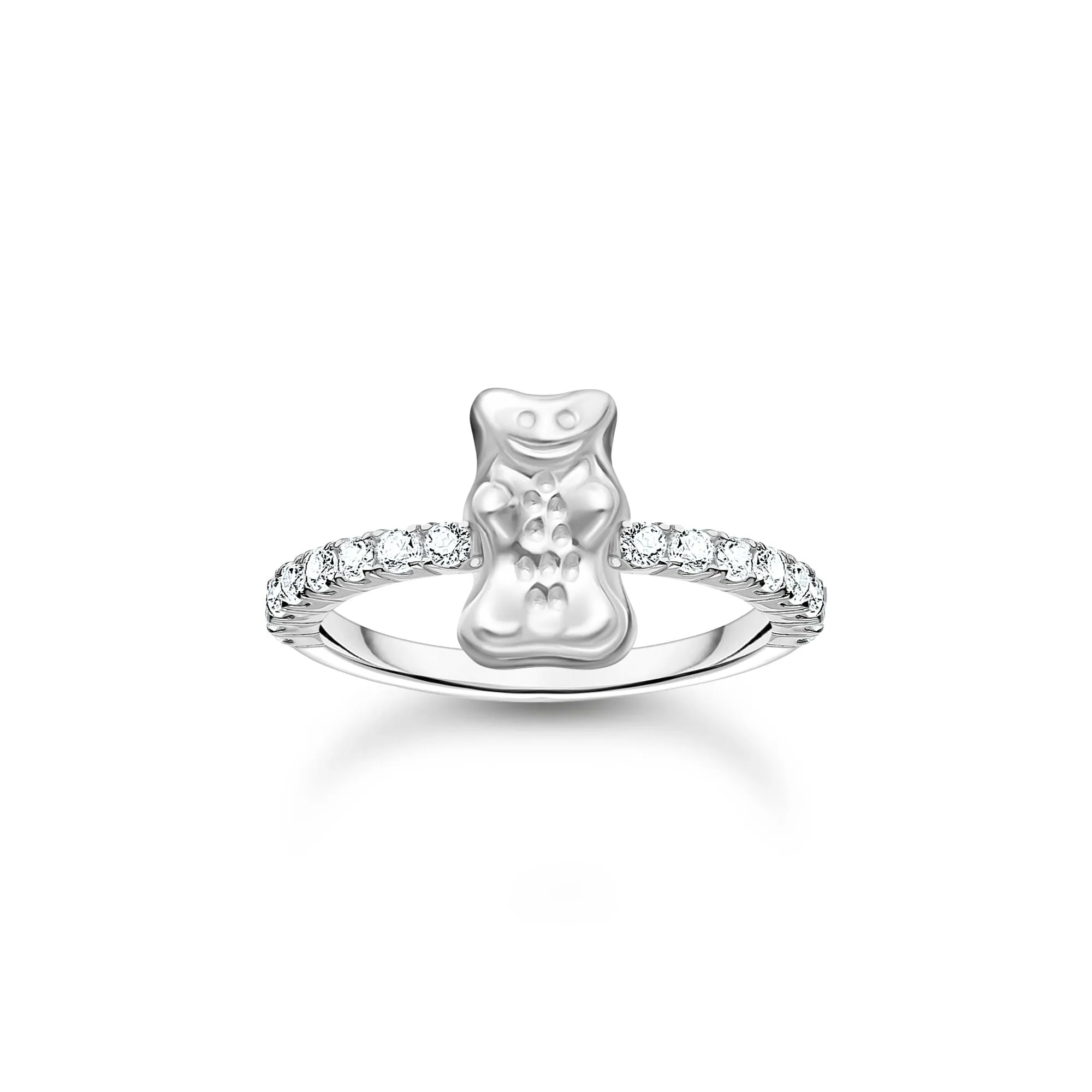 Thomas Sabo Womens Rings Ring with Silver HARIBO goldbear and zirconia