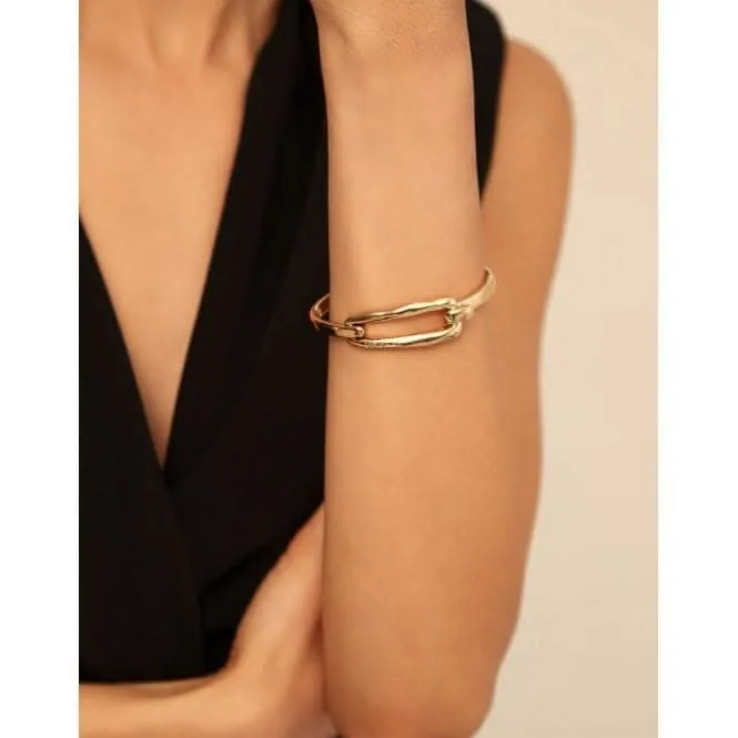 Tied Golden Metal Bracelet Unode50 Jewelry And Accessories