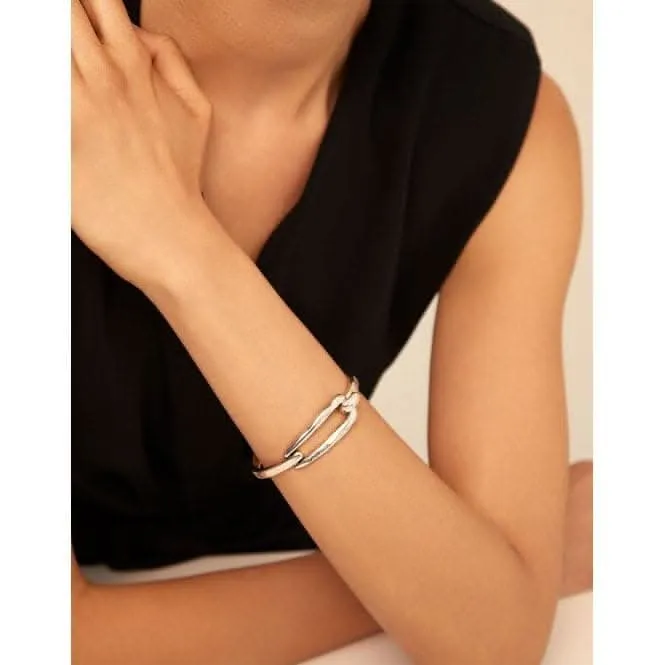 Tied Silver Metal Bracelet Unode50 Jewelry And Accessories