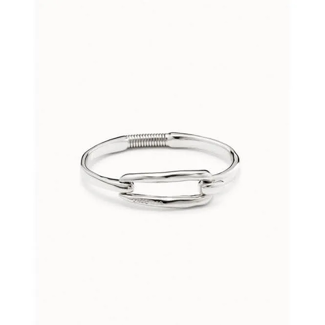 Tied Silver Metal Bracelet Unode50 Jewelry And Accessories