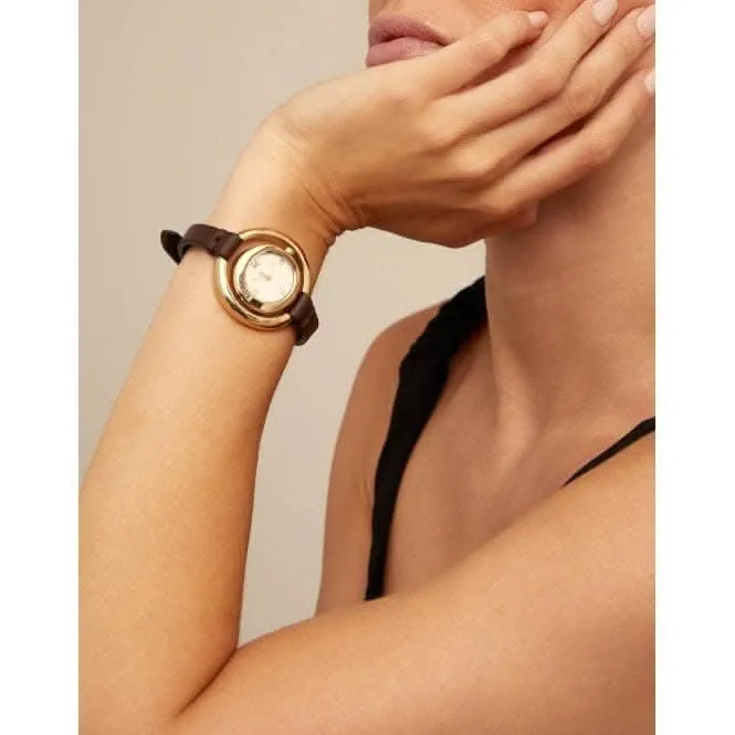 Time After Time Golden Leather Watch Unode50 Jewelry And Accessories