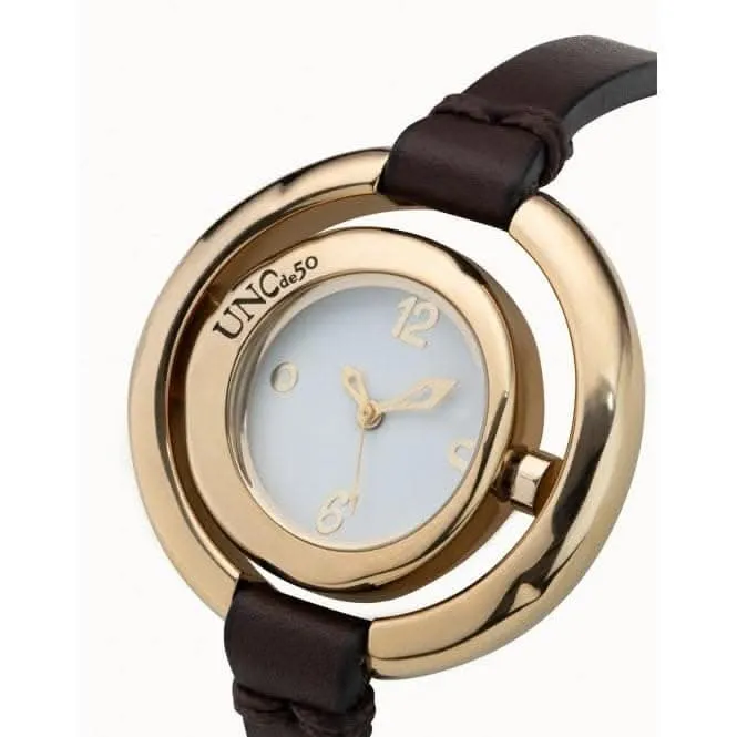 Time After Time Golden Leather Watch Unode50 Jewelry And Accessories