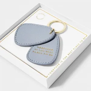 Together Is The Best Place To Be in Cloud Blue Keyring KLB2477 Katie Loxton Jewelry And Accessories