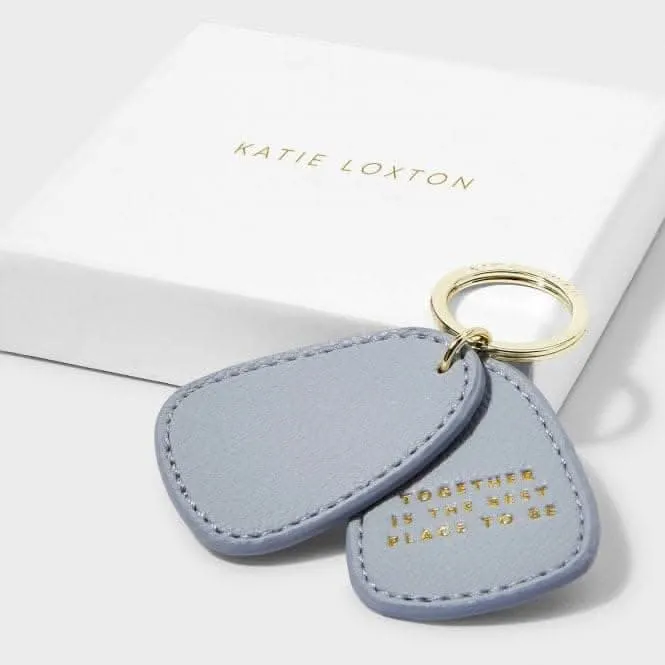 Together Is The Best Place To Be in Cloud Blue Keyring KLB2477 Katie Loxton Jewelry And Accessories