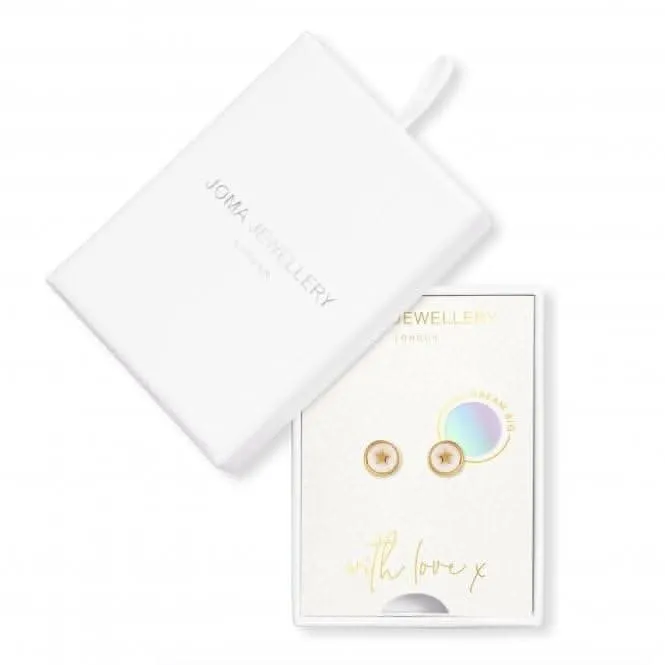 Treasure The Little Things Dream Big Gold Earrings 4298 Joma Jewellery