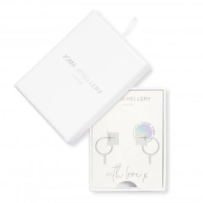 Treasure The Little Things Good Vibes Silver Earrings 4293 Joma Jewellery