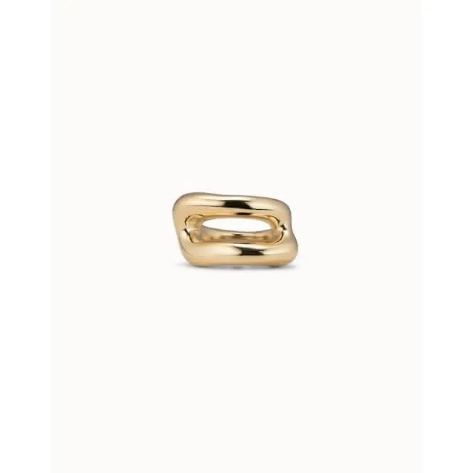 Uno Planet Golden Metal Ring Unode50 Jewelry And Accessories