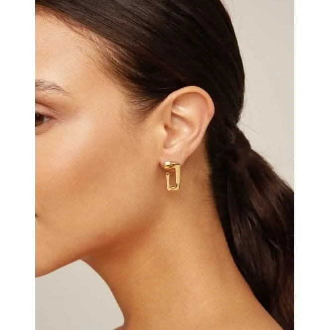 Unusual Golden Metal Earrings Unode50 Jewelry And Accessories