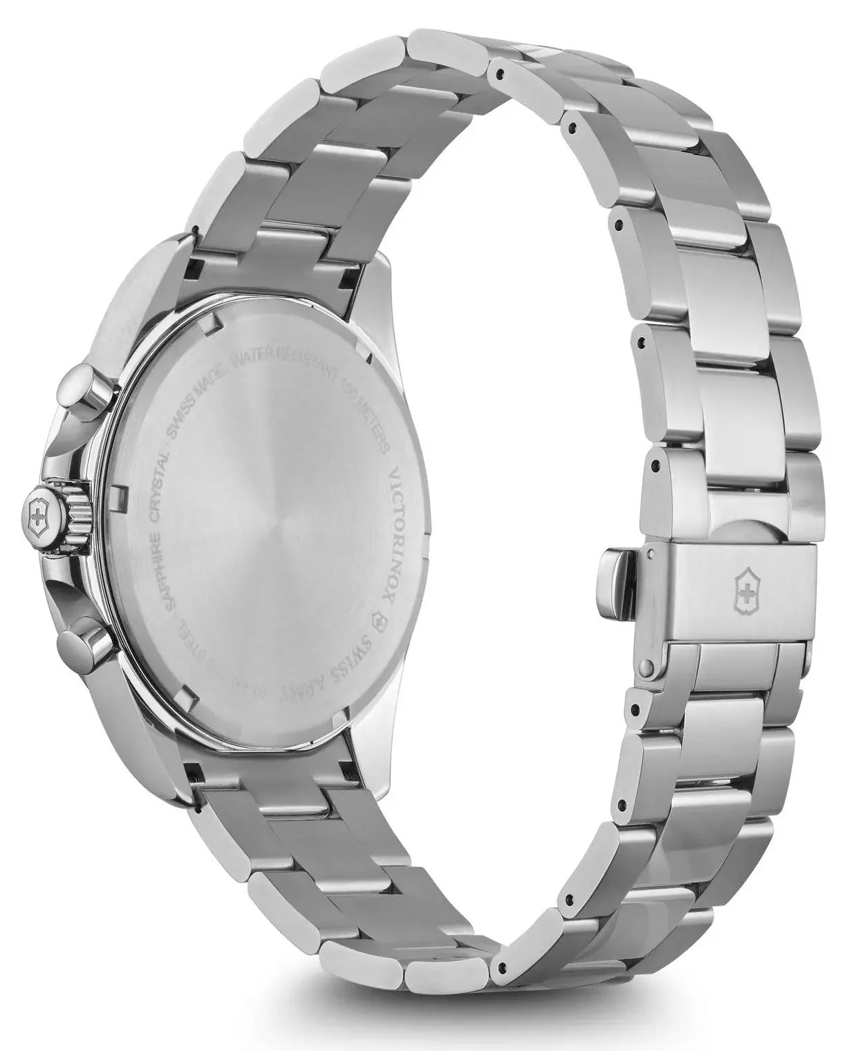 Victorinox Swiss Army FieldForce Chronograph  Stainless Steel Mens Watch White Dial Calendar 241856 Victorinox Swiss Army Watches