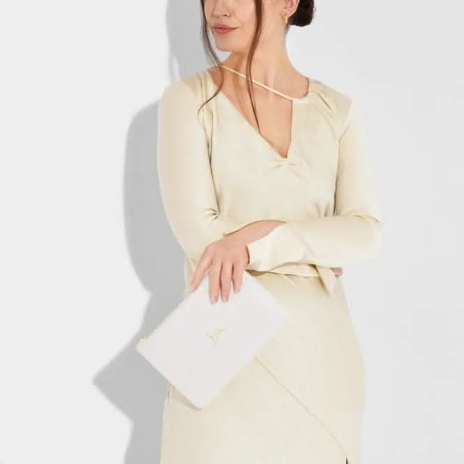 White Perfect Pouch KLB3076 Katie Loxton Jewelry And Accessories