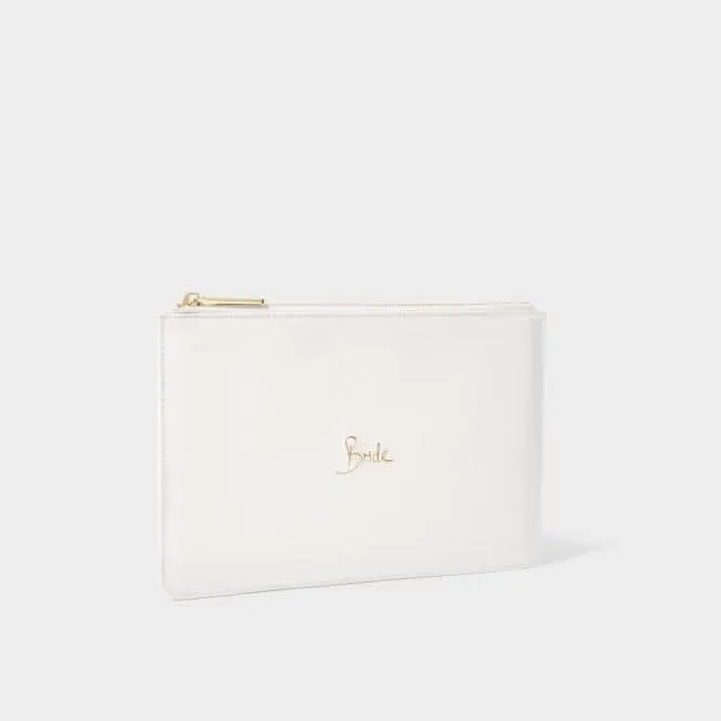 White Perfect Pouch KLB3076 Katie Loxton Jewelry And Accessories