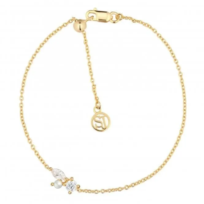White Zirconia Adria Tre Bracelet SJ-B12272-PCZ-YG Sif Jakobs Jewellery