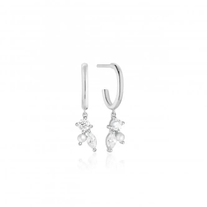 White Zirconia Adria Tre Creolo Earrings SJ-E12226-PCZ Sif Jakobs Jewellery