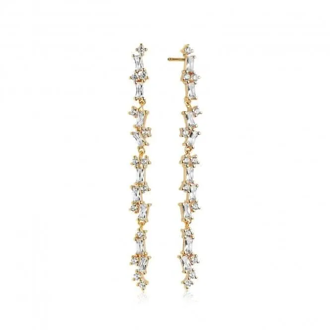 White Zirconia Antella Lungo Earrings SJ-E0322-CZ(YG) Sif Jakobs Jewellery
