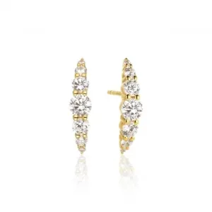 White Zirconia Belluno Earrings SJ-E42118-CZ-SG Sif Jakobs Jewellery