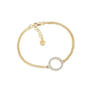 White Zirconia Biella Grande Bracelet SJ-B338(1)-CZ(YG) Sif Jakobs Jewellery