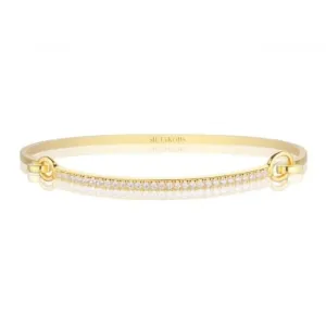 White Zirconia Capizzi Bangle SJ-BG42263-CZ-YG Sif Jakobs Jewellery