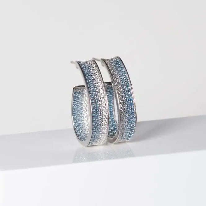 White Zirconia Felline Concavo Earrings SJ-E2390-GBL Sif Jakobs Jewellery