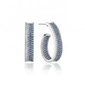 White Zirconia Felline Concavo Earrings SJ-E2390-GBL Sif Jakobs Jewellery
