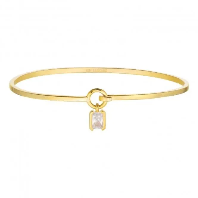 White Zirconia Roccanova Bangle SJ-B42262-CZ-YG Sif Jakobs Jewellery