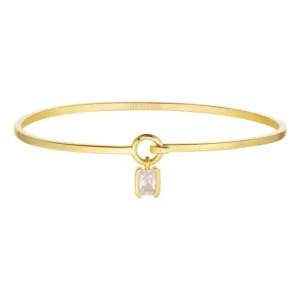 White Zirconia Roccanova Bangle SJ-B42262-CZ-YG Sif Jakobs Jewellery