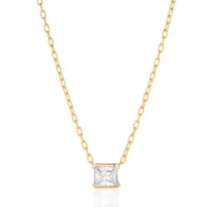 White Zirconia Roccanova Grande Necklace SJ-N42258-CZ-YG Sif Jakobs Jewellery