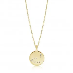 White Zirconia Zodiaco Capricorn Pendant SJ-P1063-CZ(YG)/45 Sif Jakobs Jewellery
