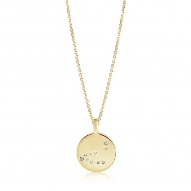 White Zirconia Zodiaco Capricorn Pendant SJ-P1063-CZ(YG)/45 Sif Jakobs Jewellery