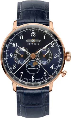 Zeppelin Watches Zeppelin LZ 129 Hindenburg Moonphase Mens Watch